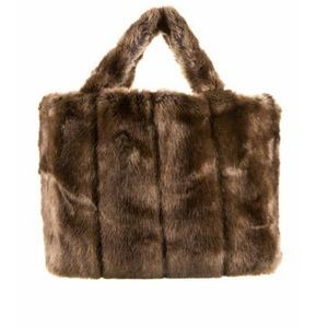 Staud Faux Fur Liz Tote bag